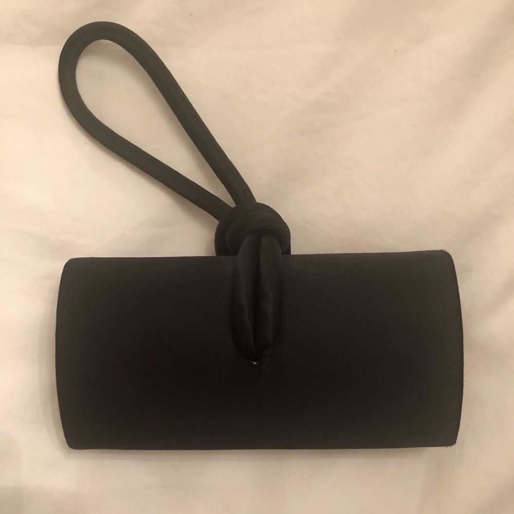 La Regale Black Satin Wristlet
